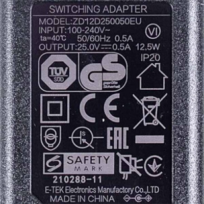 Адаптер для акумуляторного пилососа Philips 300003579391 25W 100-240V 18V