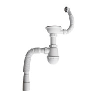 Сифон для кухонної мийки Lidz (WHI) LK14, колбовий з круглим переливом (вихід 50 мм) Сифон для кухонної мийки Lidz (WHI) LK14, колбовий з круглим переливом (вихід 50 мм)