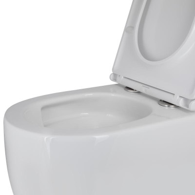 Унитаз подвесной Qtap Taurus безободковый с сиденьем Soft-close QT2433084EUQW Унитаз подвесной Qtap Taurus безободковый с сиденьем Soft-close QT2433084EUQW