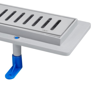 Трап Qtap Dry FA304-800 линейный с сухим затвором и нержавеющей решеткой 800х73 Трап Qtap Dry FA304-800 линейный с сухим затвором и нержавеющей решеткой 800х73