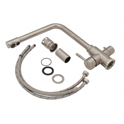 Смеситель для кухни Lidz Aria 020F1 с подключением для питьевой воды (k35) LDARI020F1NKS34941 Nickel Смеситель для кухни Lidz Aria 020F1 с подключением для питьевой воды (k35) LDARI020F1NKS34941 Nickel