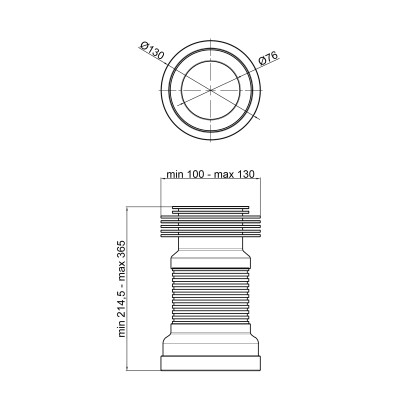 Гибкая труба для унитаза Lidz (WHI) 60 01 G001 00 длина 370 мм Гибкая труба для унитаза Lidz (WHI) 60 01 G001 00 длина 370 мм