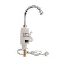 Проточний кран-водонагрівач кухонний для кухні Lidz Warm 056 LDWAR056WCR24984 White / Chrome Проточний кран-водонагрівач кухонний для кухні Lidz Warm 056 LDWAR056WCR24984 White / Chrome