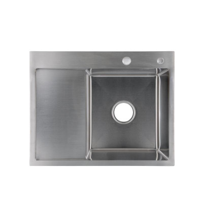 Мойка для кухни интегрированная Lidz Handmade H6350L крыло слева (LDH6350BRUL45588) Brushed Steel 3,0/1,0 мм Мойка для кухни интегрированная Lidz Handmade H6350L крыло слева (LDH6350BRUL45588) Brushed Steel 3,0/1,0 мм