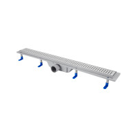 Трап Qtap Dry FB304-800 линейный с сухим затвором и нержавеющей решеткой 800х73 Трап Qtap Dry FB304-800 линейный с сухим затвором и нержавеющей решеткой 800х73