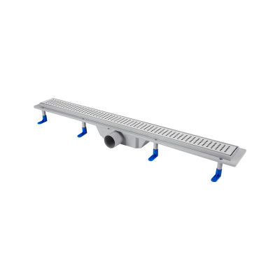 Трап Qtap Dry FB304-800 линейный с сухим затвором и нержавеющей решеткой 800х73 Трап Qtap Dry FB304-800 линейный с сухим затвором и нержавеющей решеткой 800х73