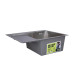 Мойка для кухни интегрированная Lidz Handmade H6350L крыло слева (LDH6350BRUL45588) Brushed Steel 3,0/1,0 мм Мойка для кухни интегрированная Lidz Handmade H6350L крыло слева (LDH6350BRUL45588) Brushed Steel 3,0/1,0 мм