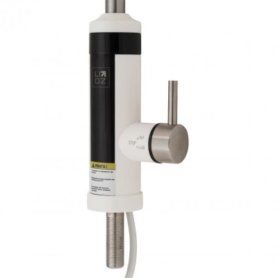 Проточний кран-водонагрівач кухонний для кухні Lidz Warm 059 LDWAR059WNK35878 White / Nickel Проточний кран-водонагрівач кухонний для кухні Lidz Warm 059 LDWAR059WNK35878 White / Nickel