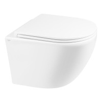 Унитаз подвесной Qtap Robin New безободковый с сиденьем Soft-close QT1333046EUQW Унитаз подвесной Qtap Robin New безободковый с сиденьем Soft-close QT1333046EUQW