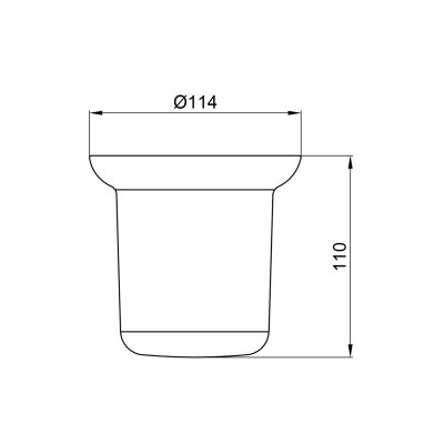 Ёршик Lidz Oreo 0520 подвесной (матовое стекло) LDORE0520CRM37455 Chrome Ёршик Lidz Oreo 0520 подвесной (матовое стекло) LDORE0520CRM37455 Chrome