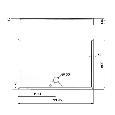 Душевой поддон KAPIELKA ST120x80х14 низкий, прямоугольный, диаметр слива 52 мм Lidz Душевой поддон KAPIELKA ST120x80х14 низкий, прямоугольный, диаметр слива 52 мм Lidz