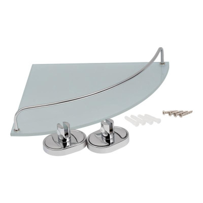 Полка угловая Lidz Oreo 1001 стеклянная LDORE1001CRM22180 Chrome Полка угловая Lidz Oreo 1001 стеклянная LDORE1001CRM22180 Chrome