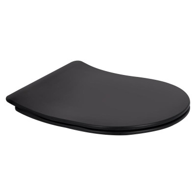 Унитаз подвесной Qtap Taurus безободковый с сиденьем Soft-close QT2433084EUQMB Унитаз подвесной Qtap Taurus безободковый с сиденьем Soft-close QT2433084EUQMB