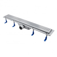 Трап Qtap Dry FB304-700 линейный с сухим затвором и нержавеющей решеткой 700х73 Трап Qtap Dry FB304-700 линейный с сухим затвором и нержавеющей решеткой 700х73