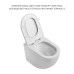Унитаз напольный Qtap Robin безбачковый Ultra Quiet безободковый с сиденьем Soft-close WHITE QT13223381AW