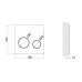 Панель змиву для унітаза Qtap Nest Uni QT0211P01V1009CRM