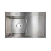Мойка для кухни интегрированная Lidz Handmade H7849R крыло справа (LDH7849BRUR45591) Brushed Steel 3,0/1,0 мм Мойка для кухни интегрированная Lidz Handmade H7849R крыло справа (LDH7849BRUR45591) Brushed Steel 3,0/1,0 мм
