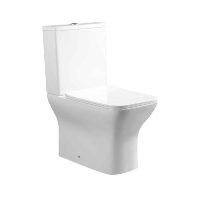 Унитаз напольный Qtap Aries Rimless безободковый с сиденьем Soft-close WHITE QT03228302W Унитаз напольный Qtap Aries Rimless безободковый с сиденьем Soft-close WHITE QT03228302W