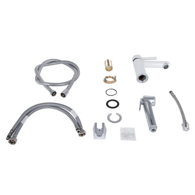 Смеситель для раковины Qtap Grand (с гигиеническим душем) QTGRA272CRW45671 Chrome/White Смеситель для раковины Qtap Grand (с гигиеническим душем) QTGRA272CRW45671 Chrome/White