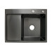 Мойка для кухни интегрированная Lidz Handmade H6350BL крыло слева (LDH6350BRUL45589) Brushed Black PVD 3,0/1,0 мм Мойка для кухни интегрированная Lidz Handmade H6350BL крыло слева (LDH6350BRUL45589) Brushed Black PVD 3,0/1,0 мм
