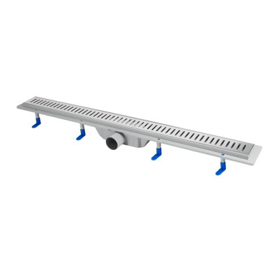 Трап Qtap Dry FA304-900 линейный с сухим затвором и нержавеющей решеткой 900х73 Трап Qtap Dry FA304-900 линейный с сухим затвором и нержавеющей решеткой 900х73