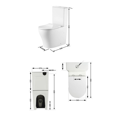 Унитаз напольный Qtap Virgo Ultra Quiet безободковый с сиденьем Soft-Close WHITE QT18226092AW Унитаз напольный Qtap Virgo Ultra Quiet безободковый с сиденьем Soft-Close WHITE QT18226092AW