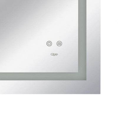 Дзеркало Qtap Mideya 900х700 з LED-підсвічуванням Touch, з антизапотіванням, з димером QT2078NCF9070W