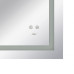 Дзеркало Qtap Mideya 900х700 з LED-підсвічуванням Touch, з антизапотіванням, з димером QT2078NCF9070W