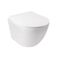 Унітаз підвісний Qtap Jay безободковий Ultra Quiet з сидінням Soft-close QT07335177W Унітаз підвісний Qtap Jay безободковий Ultra Quiet з сидінням Soft-close QT07335177W