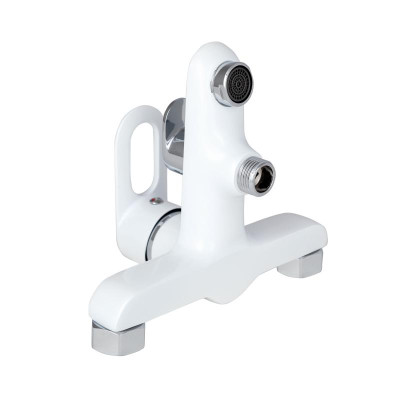 Смеситель для ванны Lidz Latwa 006 (c душевым гарнитуром) (k35) LDLAT006WHI45424 White Смеситель для ванны Lidz Latwa 006 (c душевым гарнитуром) (k35) LDLAT006WHI45424 White