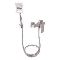 Смеситель для душа Lidz Kubis 010 (с душевым гарнитуром) (k35) LDKUB010NKS28535 Nickel Смеситель для душа Lidz Kubis 010 (с душевым гарнитуром) (k35) LDKUB010NKS28535 Nickel