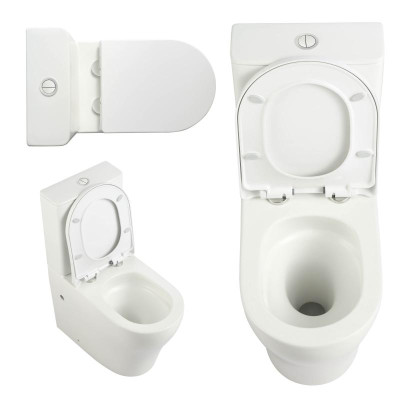Унитаз напольный Qtap Virgo Ultra Quiet безободковый с сиденьем Soft-Close WHITE QT18226092AW Унитаз напольный Qtap Virgo Ultra Quiet безободковый с сиденьем Soft-Close WHITE QT18226092AW