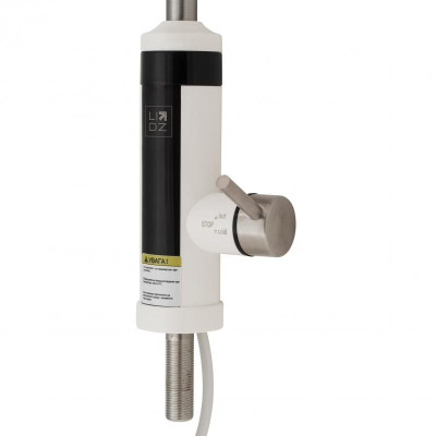 Проточний кран-водонагрівач кухонний для кухні Lidz Warm 059 LDWAR059WNK35878 White / Nickel Проточний кран-водонагрівач кухонний для кухні Lidz Warm 059 LDWAR059WNK35878 White / Nickel