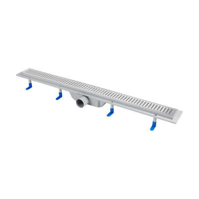 Трап Qtap Dry FB304-900 линейный с сухим затвором и нержавеющей решеткой 900х73 Трап Qtap Dry FB304-900 линейный с сухим затвором и нержавеющей решеткой 900х73