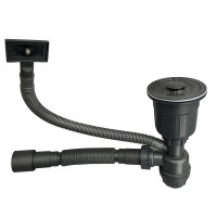 Сифон LK15 для кухонной мойки Bruch PVD, выпуск 115 мм колбовый с квадратным переливом Black (выход гофры 40/50мм) Lidz Сифон LK15 для кухонной мойки Bruch PVD, выпуск 115 мм колбовый с квадратным переливом Black (выход гофры 40/50мм) Lidz