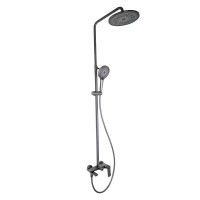 Душевая система универсальная Qtap Slavonice на три потребителя (с изливом) QTSLA111GMB45910 Gunmetal Black PVD Душевая система универсальная Qtap Slavonice на три потребителя (с изливом) QTSLA111GMB45910 Gunmetal Black PVD