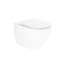Унитаз подвесной Qtap Robin безободковый с сиденьем Soft-close QT13332141ERW