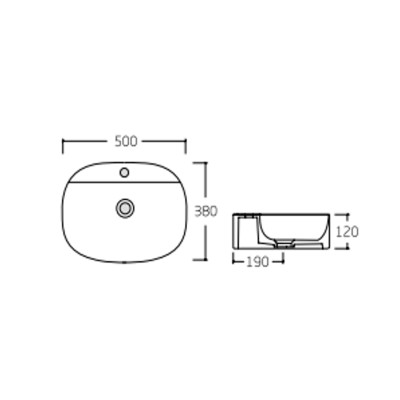 Раковина-чаша Qtap Scorpio 500x380x120 Matt black QT146533MB Раковина-чаша Qtap Scorpio 500x380x120 Matt black QT146533MB