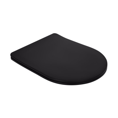 Унитаз напольный Qtap Robin Ultra Quiet безободковый с сиденьем Soft-Close MATT BLACK QT13226083AMB Унитаз напольный Qtap Robin Ultra Quiet безободковый с сиденьем Soft-Close MATT BLACK QT13226083AMB