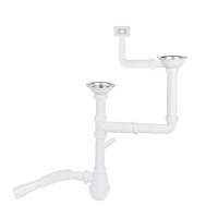 Сифон двойной для кухонной мойки Lidz (WHI) 60 05 M003 00 с отводом для стиральной машины (выход 50 мм) Сифон двойной для кухонной мойки Lidz (WHI) 60 05 M003 00 с отводом для стиральной машины (выход 50 мм)