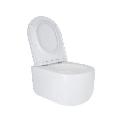 Унитаз подвесной Qtap Taurus безободковый с сиденьем Soft-close QT2433084EUQW Унитаз подвесной Qtap Taurus безободковый с сиденьем Soft-close QT2433084EUQW