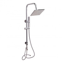 Душевая стойка универсальная Qtap Plava на два потребителя 1015 мм прямоугольная QT1001CRM Chrome Душевая стойка универсальная Qtap Plava на два потребителя 1015 мм прямоугольная QT1001CRM Chrome