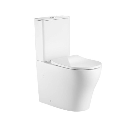 Унитаз напольный Qtap Virgo Ultra Quiet безободковый с сиденьем Soft-Close WHITE QT18226092AW Унитаз напольный Qtap Virgo Ultra Quiet безободковый с сиденьем Soft-Close WHITE QT18226092AW