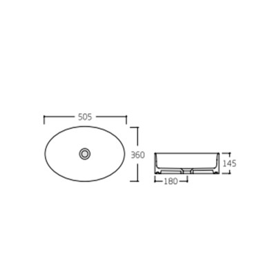 Раковина-чаша Qtap Kolibri 505x360x145 White QT10116065W