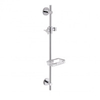 Стійка універсальна Qtap Sprha 700 мм округла з полицею QT003 Chrome Стійка універсальна Qtap Sprha 700 мм округла з полицею QT003 Chrome