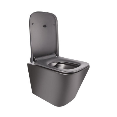 Унітаз підвісний Qtap Tern безобідковий з сідінням Soft-close QT1733052ERMB Унітаз підвісний Qtap Tern безобідковий з сідінням Soft-close QT1733052ERMB