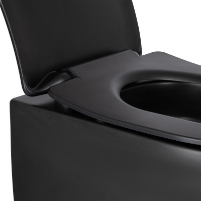 Унитаз подвесной Qtap Taurus безободковый с сиденьем Soft-close QT2433084EUQMB Унитаз подвесной Qtap Taurus безободковый с сиденьем Soft-close QT2433084EUQMB