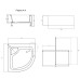 Душовий піддон Lidz KAPIELKA ST80x80x41 см з панеллю Душовий піддон Lidz KAPIELKA ST80x80x41 см з панеллю