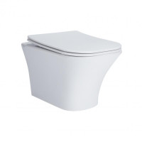 Унітаз підвісний Qtap Presto безобідковий з сідінням Soft-close QT24332615EW Унітаз підвісний Qtap Presto безобідковий з сідінням Soft-close QT24332615EW
