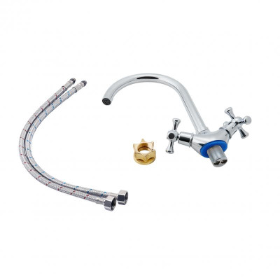 Смеситель для кухни Lidz Lamb 278F двухвентильный LDLAM278FCRM35071 Chrome Смеситель для кухни Lidz Lamb 278F двухвентильный LDLAM278FCRM35071 Chrome